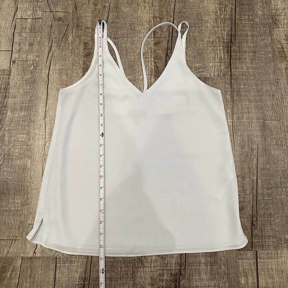 TopShop Lot of 2 Strappy Tank Top V Neck Sleeveless Blue Womens Size 2‎ US - Picture 3 of 13